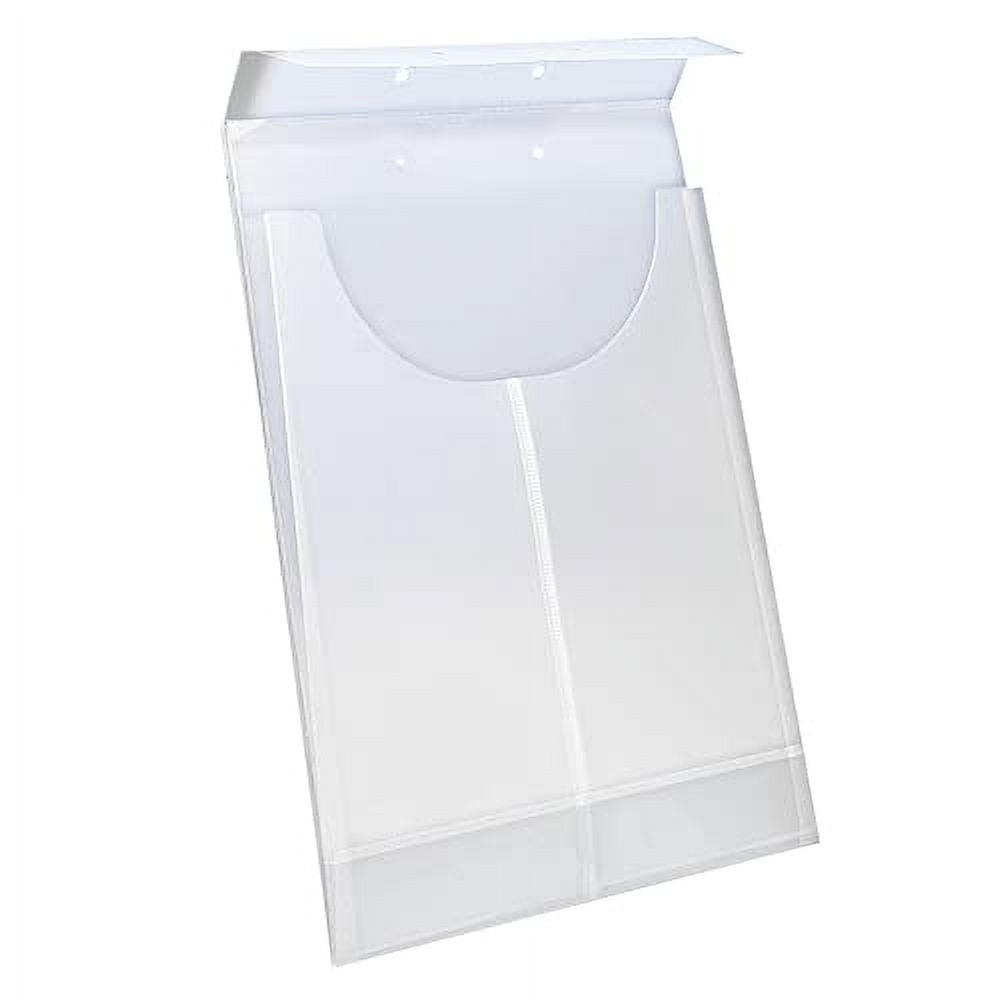 Smead® 2-Hole Punched Poly Retention Jacket, Letter Size/Legal Size, Clear, Box Of 24