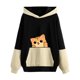thumbnail image 1 of Sudadera Para Mujer Cuello Redondo Sudaderas Con Capucha de Gran Tamaño Sudadera Otoño Invierno Suéter Fondo Lindo Estampado de Mascotas Tamaño Grande Suéter Suelto Colorblock Odeerbi ODB138228, 1 of 5