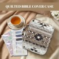 thumbnail image 3 of Xixirimido Aztec Tribe Geometric Print Bible Cover Case with Bookmarks Large Bible Bag Bible Study Supplies Accessories Quilted Bible Carrying Cases with Handle Christian Gift, 3 of 7