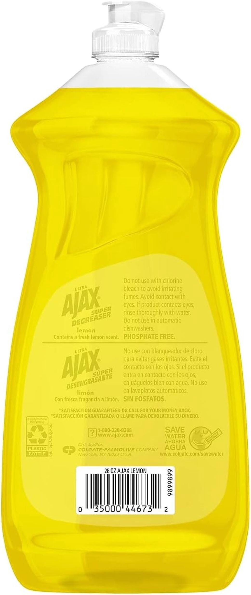 ZLGP 44673 Dish Detergent Lemon Scent 28 oz Bottle 9/Carton