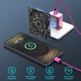 thumbnail image 3 of 2 Pack QC 3.0 18W Charger Block Fast Charging with 6FT Type C Charging Cable, Fast Phone Charger Stand Compatible with iPhone 17 16 15 14, Samsung, Phone Chargers for Android Phone, Pink, 3 of 7