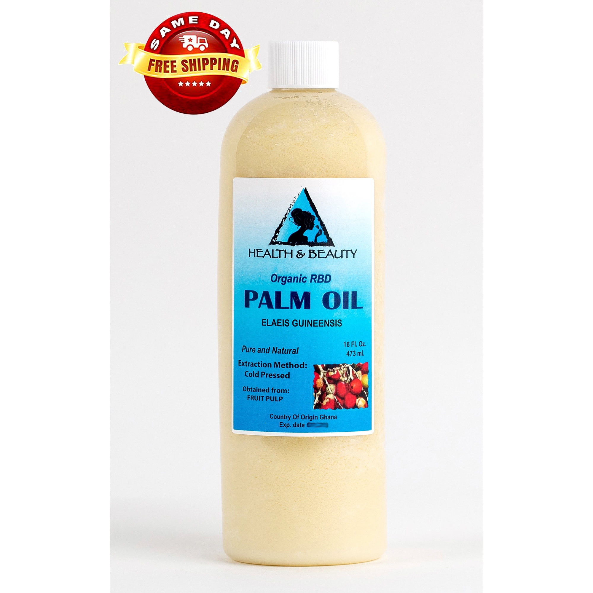Palm Oil RBD Organic Carrier Cold Pressed Pure 48 oz
