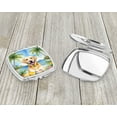 thumbnail image 3 of Yellow Labrador Retriever Luau Compact Mirror 2.75 in x 3 in, 3 of 4