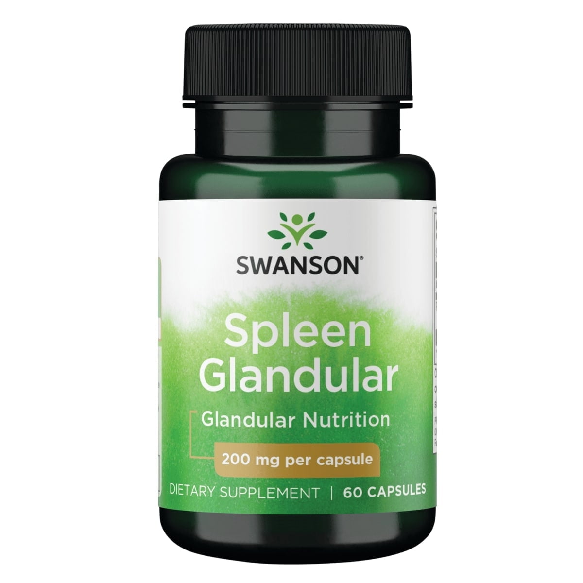 Swanson Raw Spleen Glandular 200 mg 60 Capsules