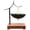 Black, variant on SomWiBe Red Umbrella Tea Strainer Blue White Porcelain Loose Leaf Tea Infuser Rotating Ceramic Tea Filter Gongfu Tea Coffee Brewing Tool 7.9in
