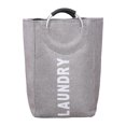 thumbnail image 1 of Cesto para ropa sucia con asas, plegable, para ropa sucia gris, 1 of 9