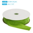 thumbnail image 2 of Unique Bargains Velvet Ribbon 1 1/2 Inch x 25 Yard Single Face Spool Silky DIY Crafts Gift Wrapping Bow Decoration Fresh Green, 2 of 5