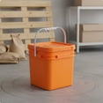 thumbnail image 4 of JWQFBC Square Bucket with Lid Versatile Use Square Bucket with Lid Fall Resistant Food Grade Storage Pail for Warehouse, Kitchen, Pantry, 4 of 10