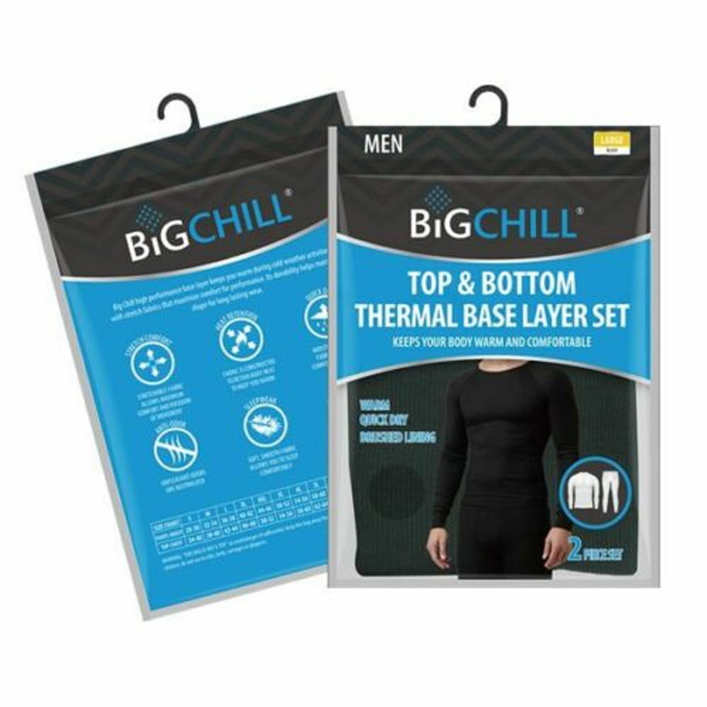Details about   Men's Thermal Fleece Lined Warm Base Layer Winter Cold Weather Top & Bottom Set 