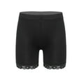 thumbnail image 2 of TiaoBug Kids Girls 6 Pack Cotton Lace Shorts Dance Gymnastics Yoga Athletic Bike Shorts Safety Shorts Black 140, 2 of 6