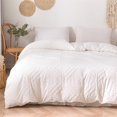 thumbnail image 2 of High Quality Geometric Cut Flowers Duvet Cover Set King Size Pure Color Queen Bedding Set Twin High End Quilt Covers Pillow Case, 2 of 5