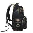 thumbnail image 3 of Disketp Vintage Winged Rose Skull Mochila Estampada para Hombre y Mujer – Mochila Ligera Clásica con Múltiples Bolsillos para Universidad, Trabajo y Viajes-One Size, 3 of 5