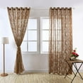 thumbnail image 5 of Clearance Semi-shade Window Panels Leaf Window Screen Drapes for Bedroom Sheer Curtain for Living Room Bedroom 1 Panels, 39.37 x 98.43 Inch, 5 of 7
