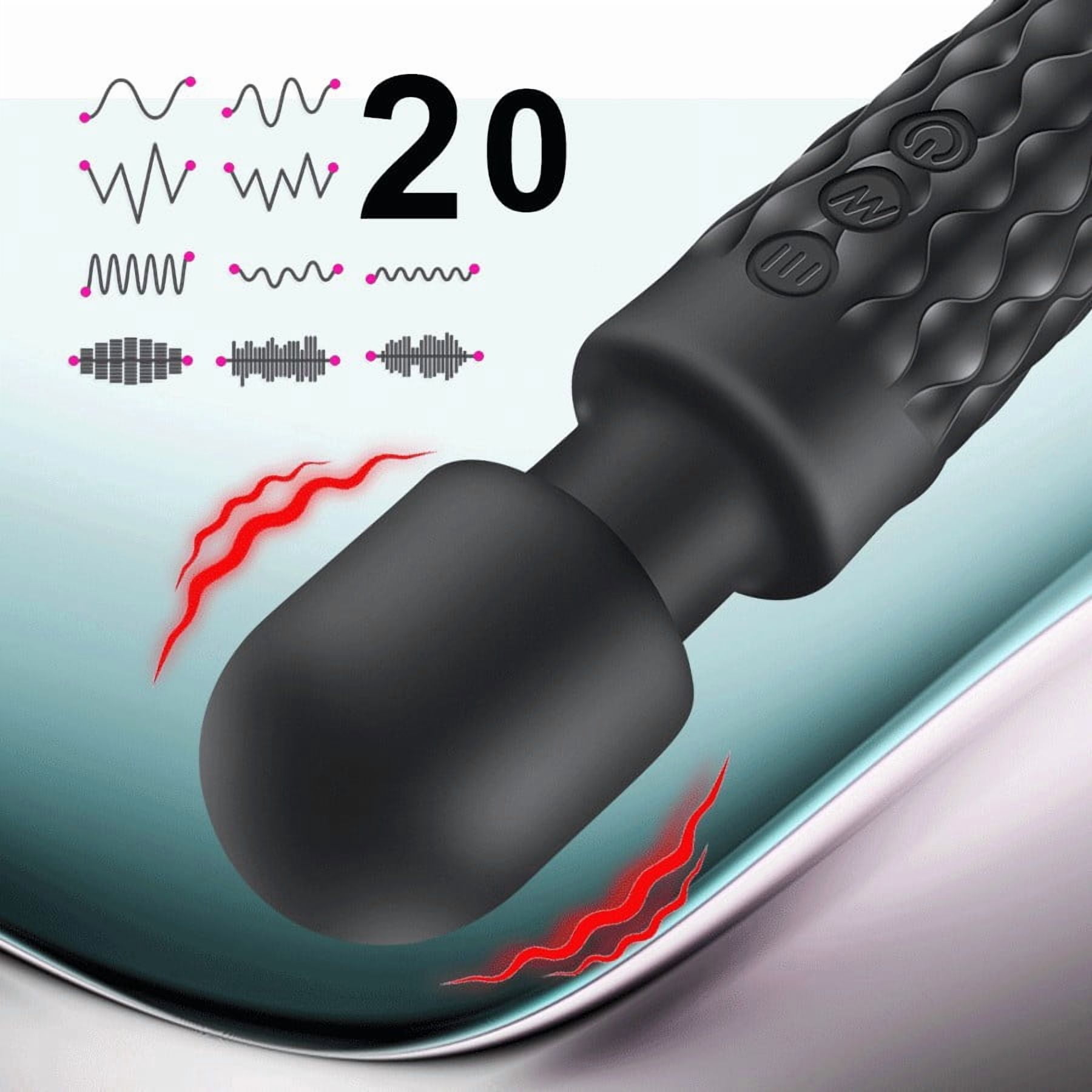 20 Vibrations Mini Massager, Portable Mini Handheld Massager with 8 Speed Modes Massager for Slight Pain Relief & Neck Shoulder Back Massage