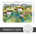 thumbnail image 2 of Yiaed Garden Farm Print Flannel Doormat Mat Outdoor Indoor Door Mats, Non Slip Durable Entrance Rugs for Outside Entry, Porch, Resist Dirt, 16"x24", 2 of 7