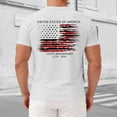 thumbnail image 5 of 250 America Tee Shirts Patriotic Shirts Men's Short Sleeve Workwear T-Shirt,White, 5 of 7