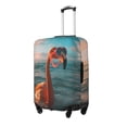 thumbnail image 2 of Bingfone Swimming Goggled Flamingo Luggage Cover Washable Suitcase Cover Protector Anti-scratch Suitcase cover Fits 18-32 Inch Luggage (No luggage included), 2 of 8