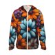 thumbnail image 1 of Balery Colorful Blooming Flowers Sudadera ligera de manga larga con capucha y protección solar UPF 50+ para hombre y mujer, ideal para pesca y running-3X-Large, 1 of 7