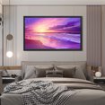 thumbnail image 4 of Beach Wall Art Beach Canvas Wall Art Purple Beach Canvas art Framed wall art Painting For Livingroom Decor Office Bedroom Decoration, 4 of 8