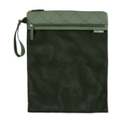Skip Hop Wet Dry Bag, Dark Sage, Waterproof Diaper Pouch with Mesh Pocket