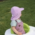 thumbnail image 4 of Sunisery Baby Boys Girls Sun Hat Breathable Adjustable Summer UPF 50+ Sun Protection Beach Wide Brim Flap Hat, 4 of 6