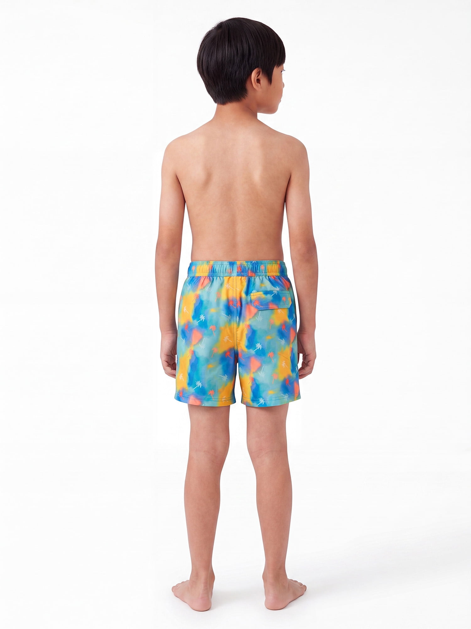 Ocean Gear Boys Print 6 inch Swim Trunk with Compression Liner , Sizes 4-18
