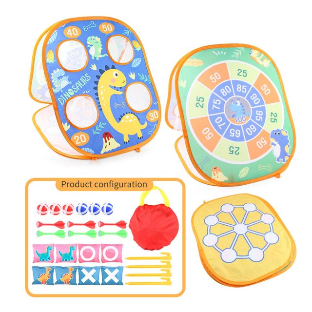 Animal Bean Bag Toss Game Toy Juego De Lanzamiento Al Aire Libre Fiesta Familiar Suministros Para Fiestas Para Niños Regalo Para Cumpleaños Navidad 3 En 1 sonducket HA046075-02