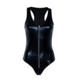thumbnail image 2 of Intimates Ladies Fashion Underwear Patent Leather Zipper One-Piece Underwear, 2 of 6