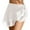 White, variant on Huowey Women Swimwear Beach Bikini Skirt 2 Wear Summer Chiffon Ruffled Skirt Boho Bathing Suit Honeymoon Cruise Trendy Wear