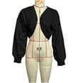thumbnail image 4 of jobturf Bolero for Women Holiday Party Open Front Cardigan Long Sleeve Going Out Cropped Jacket Fall Spring Fashion Lightweight Sweaters Shrug, 4 of 6