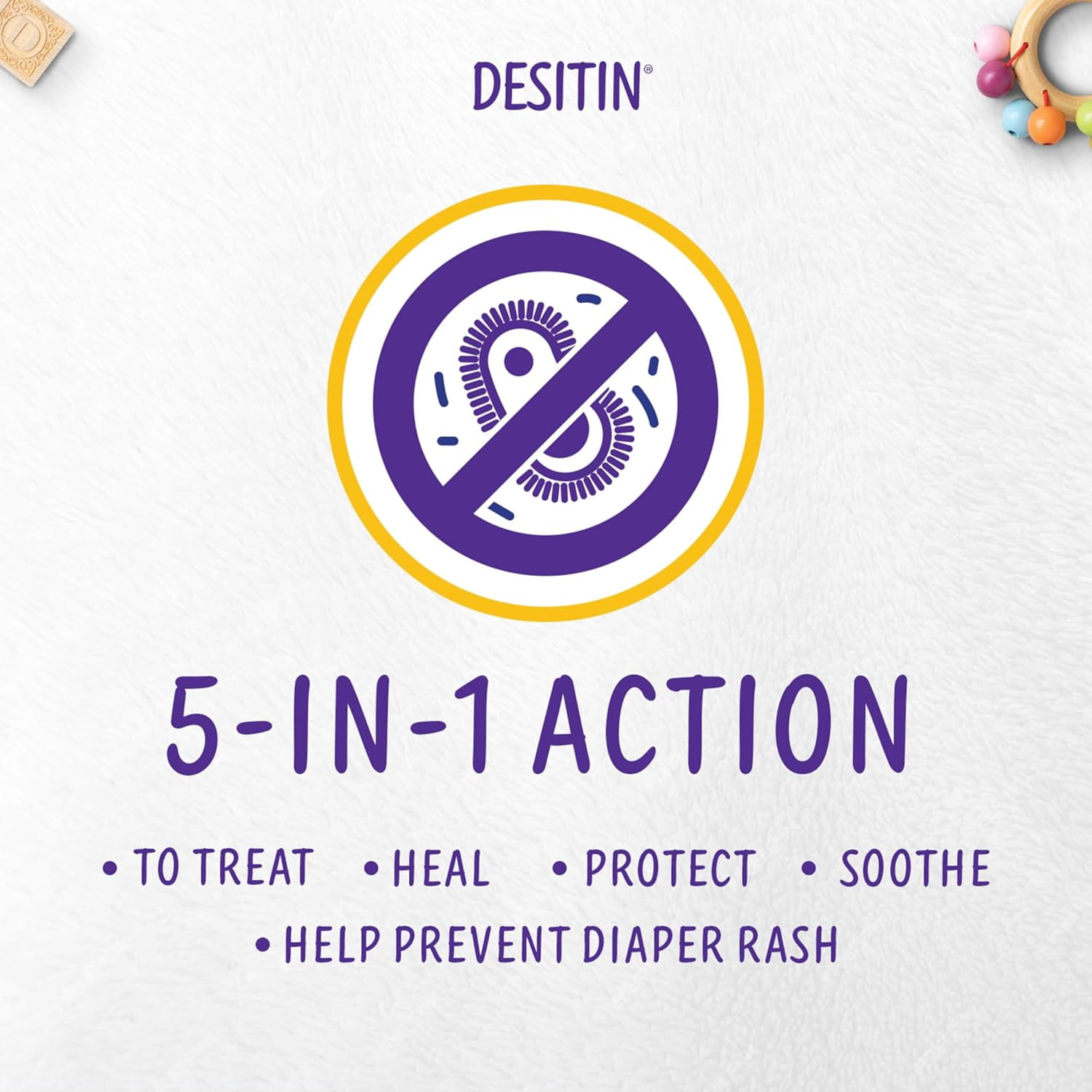 Desitin Maximum Strength Diaper Rash Paste 4 oz (Pack of 4)