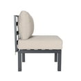 thumbnail image 3 of LeisureMod Chelsea 7-Piece Outdoor Patio Conversation Set – Aluminum Modular Sofa Seating with Cushions and Coffee Table for Backyard, Garden, Deck, Porch, Balcony & Poolside, Biege, 3 of 31