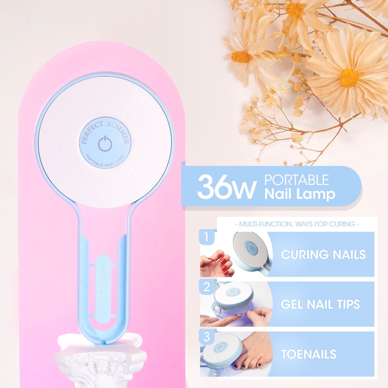 Perfect Summer Gel Nail Polish Starter Kit with 36W UV Light, 12 Colors Nude Grey Pink Brown Gel Polish with Top and Base Coat, Soak Off Gel Polish Kit with UV Nail Lamp, UV Nail Gel Gift for Women