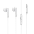 thumbnail image 1 of WOPOW WE01 3.5MM Stereo HIFI Universal Cable Earphone white, 1 of 1