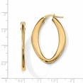 thumbnail image 2 of Beautiful JbSP's 14K Polished Oval Hoop Earrings, 2 of 2