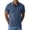 02-Blue, variant on Men's Polo Shirts Short Sleeve Casual Cotton Shirts Classic Collared Shirt with Pocket Green L
