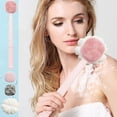 thumbnail image 4 of pathside 4 In 1 Double Sided Bath Brush Set Retractable Back Brush for Shower, 14.8 Inches Portable Shower Brush Long Handle Shower for Women, Men, Elderly (White), 4 of 8