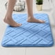 thumbnail image 1 of Tapete de baño - alfombra absorbente lavable a máquina de 40x60 pulgadas con respaldo antideslizante, microfibra suave para bañera y lavabo - gris, café, caqui, rojo, verde, morado, azul claro, 1 of 6
