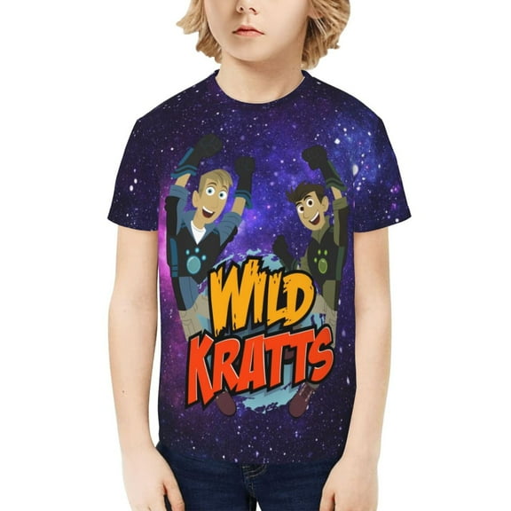 Wild Kratts Kids T-Shirt 3d Printed Graphic T-Shirts Boys And Girls Short Sleeve Shirts For Youth Kids X-Small