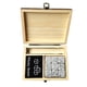 thumbnail image 1 of Juego de piedras de whisky de 9 piezas, caja de madera de piedras escalofriantes Irfora Gris, 1 of 7