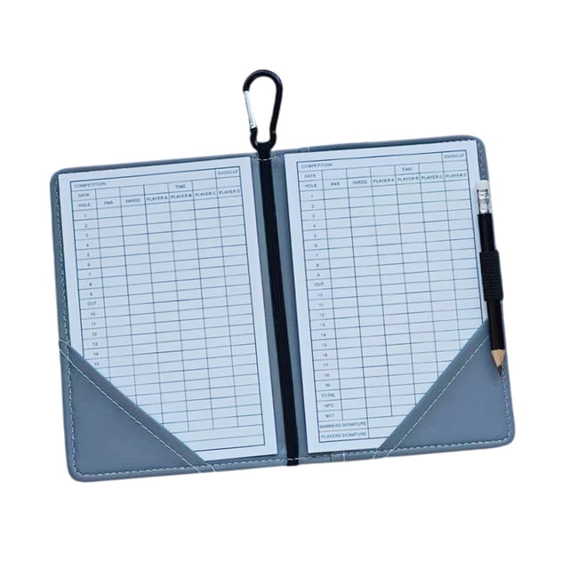 Portatarjetas de puntuación de golf, exhibidor de yardas, funda para libro de tarjetas de puntuación, accesorios, cuaderno de tarjetas de puntuación Estilo E
