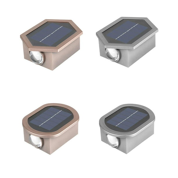 Lámpara Proyector de pared de plástico para iluminación exterior LED solar para jardín (A)