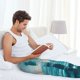 thumbnail image 5 of Fotbe Turquoise Ocean Reflection Pantalones de Pijama para Hombre, Pantalones de Dormir, Pantalones de Casa con Cintura Ajustable y Bolsillos-Large, 5 of 6