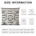 thumbnail image 5 of YINGXI Gray Throw Pillow Cover, Case Decoration for Sofa 24x24in, 5 of 5