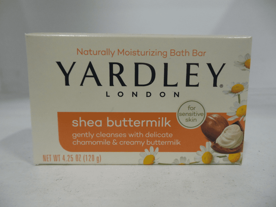 Yardley Shea Buttermilk Sensitive Skin Single Bar Soap 4.25 ozPack of