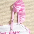 thumbnail image 6 of TOWED22 Girls Bathing Suits 3 Piece Swimsuit Bikini Set Quick Dry Cover Up Skirt Floral Print Swimwear 5-12 Years Pink,4-5 Y, 6 of 8