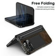 thumbnail image 6 of for Google Pixel Fold 2 / Pixel 9 Pro Fold Case with S Pen Holder & Black Slim Stylus, Phone Case with Hinge Protection Kickstand Screen Protector Retro Leather Protective Case,Coffee, 6 of 7