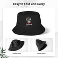 thumbnail image 4 of Cute Cat Lover Music Pattern Bucket Hat For Womens And Mens Outdoor Beach Fisherman Hat Sun Hat, 4 of 8