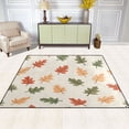 thumbnail image 2 of Yayeee Area Rugs for Living Room 5.2'x4' Non Slip Washable Bedroom Floor Carpet, Green Autumn Leaves, 2 of 5