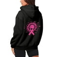 thumbnail image 4 of Breast Cancer Awareness Hoodies for Women 2025 Pink Ribbon Zip Up Graphic Hooded Sweatshirt with Pockets Jackets Coat, 4 of 7